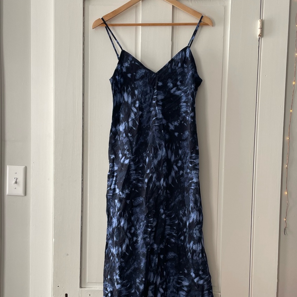 GAP Blue Tie Dye Maxi Dress